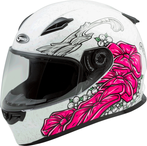 G-Max - G-Max FF49 Yarrow Helmet - G7495406 - White/Pink - Large