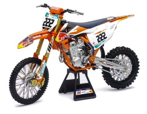 New Ray Toys - New Ray Toys 1:6 Scale Racer Replica - Red Bull KTM450SX-F Antonio (Tony) Cairoli #222 - 49673
