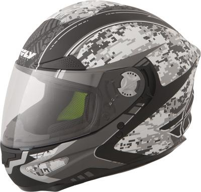 Fly Racing - Fly Racing Luxx Camo Helmet - F73-8321XS - Gray Camo - X-Small