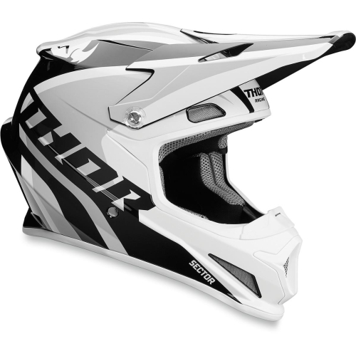Thor - Thor Sector Ricochet Helmet  - XF-2-0110-5181 - White/Gray - Large