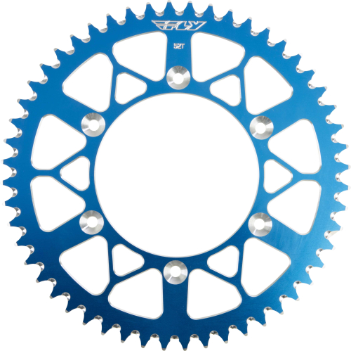 Fly Racing - Fly Racing Aluminum Rear Sprocket - Blue - 52T - 316-52 BLU