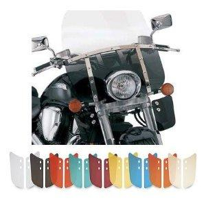 Memphis Shades - Memphis Shades Replacement Plastic for Demon Bar Mount Windshield (7in.Cutout) - Gradient Black - MEP2211