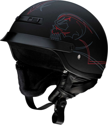 Z1R - Z1R Nomad Evilocity Helmet - 0103-1252 - Matte Black/Red/Gray - X-Small