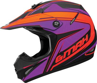 G-Max - G-Max GM46.2Y Coil Youth Helmet - G3464630 TC-26F - Flat Black/Flo Orange - Small