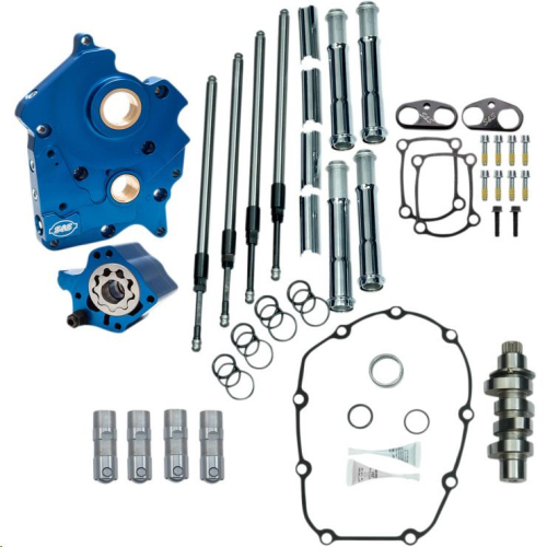 S&S Cycle - S&S Cycle Chain Drive Camchest Kit for M-Eight - Chrome Pushrod Tubes with 475 Cam - 310-1000A