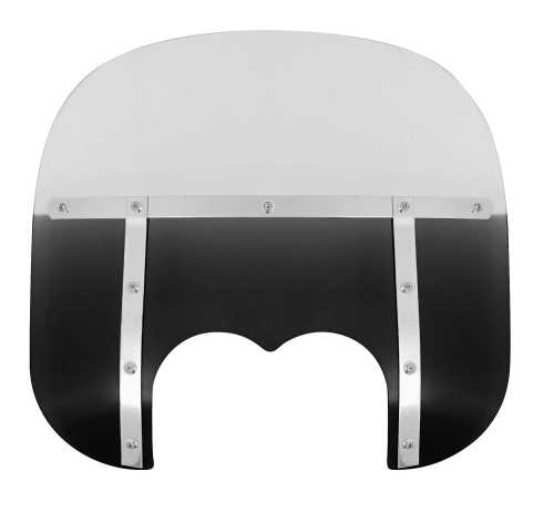 Memphis Shades - Memphis Shades Memphis Fats Windshield (Dual Cutout) - 13in. - Gradient Black - MEM6631
