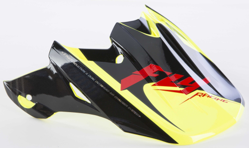 Fly Racing - Fly Racing Visor for F2 Carbon Helmets - Fastback Black/Hi-Vis - 73-46304