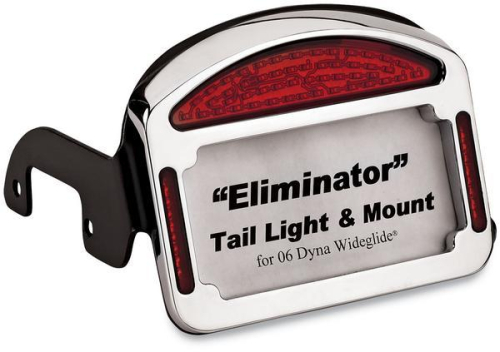 Cycle Visions - Cycle Visions Eliminator LED Taillight/License Plate Frame - Chrome - CV-4816