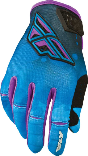 Fly Racing - Fly Racing Kinetic Womens Gloves (2014) - 367-61109 - Blue/Purple - X-Large