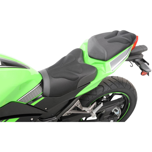 Saddlemen - Saddlemen Gel-Channel Tech One-Piece Solo Seat with Rear Cover - 0810-K057