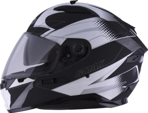 G-Max - G-Max FF98 Apex Helmet - G1981436 - Matte Black/White - Large