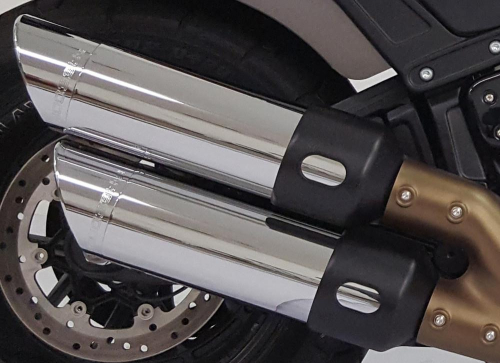 Freedom Performance - Freedom Performance M8 Fatbob Slip-On - Chrome - HD00718