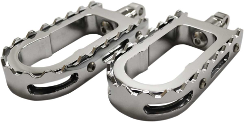 LA Choppers - LA Choppers BMX Footpegs - Chrome Peg with Chrome Teeth - LA-7205-00