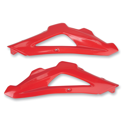 UFO Plastics - UFO Plastics Upper Radiator Covers - Red - HU03316-062