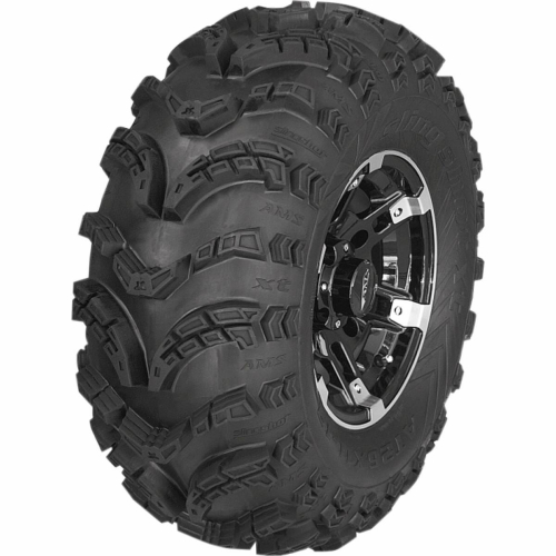 AMS - AMS Slingshot Tire/Wheel Kit - 26x11-12 - 2+5 Offset - 4/110 - Machined Black - 0331-1211