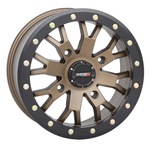 System 3 - System 3 SB-4 Beadlock Wheel - 15x7 - 4+3(+15mm) - 4/137 - Bronze - 15S3-3238