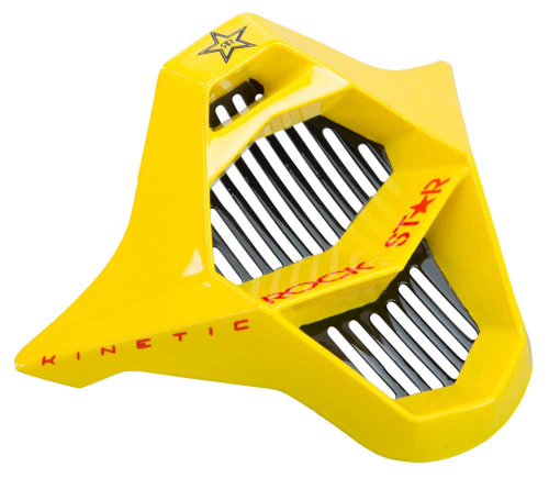 Fly Racing - Fly Racing Mouthpiece for Kinetic Fullspeed Rockstar Helmets - Black/Yellow/White - 73-3285