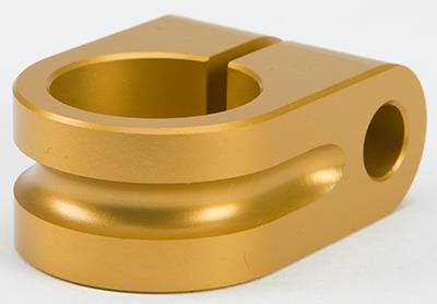 Rooke Customs - Rooke Customs 7/8in. Milled Mirrow Mount - Gold - R-MM875-M6