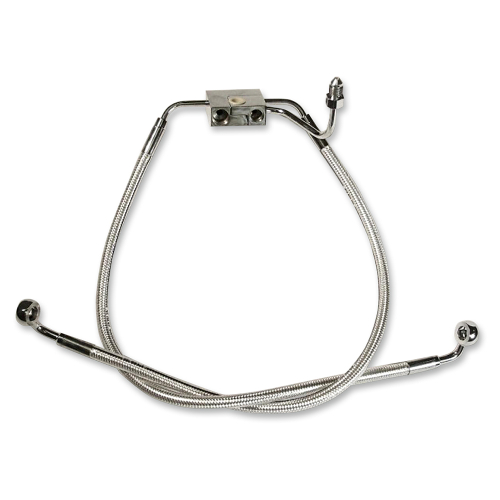 Magnum - Magnum Sterling Chromite II Designer Series ABS Front Upper Brake Line Kit - 10mm. 90deg. Banjo - 20in. - AS37220