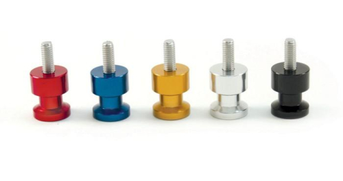 Factory Effex - Factory Effex 10mm Swingarm Spools - Yellow - 15-36410