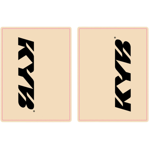 FLU Designs Inc. - FLU Designs Inc. Upper Fork KYB Decal - Black - 01015