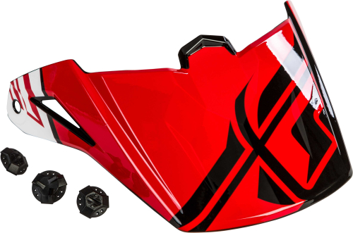 Fly Racing - Fly Racing Visor for Elite Guild Helmets - Red/White/Black - 73-88122