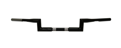 LA Choppers - LA Choppers 1-1/4in. Shorty H Z-Bar Handlebar - Black - LA-7307-00B