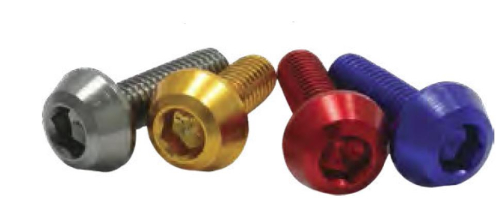 DRC - DRC Taper Bolts - 6M x 30mm - Red (4pk) - D58-52-230