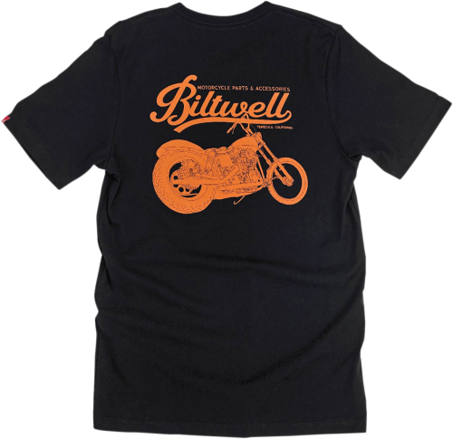Biltwell Inc. - Biltwell Inc. Black Swingarm T-Shirt - TEESWINGBLKSML - Swingarm Black - Small