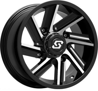 Sedona - Sedona Chopper Black Wheel - 14x7 - 4+3 Offset - 4/156 12mm Tapered Lug - A85B-47056-43S