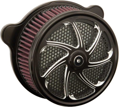 HardDrive - HardDrive Custom Flow Air Cleaner Assembly - Black - F2121A-ACTBW