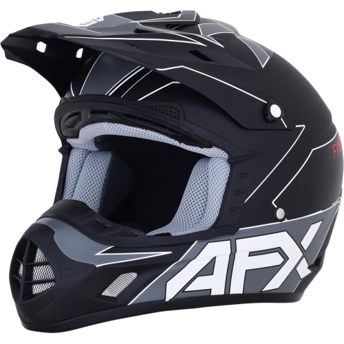 AFX - AFX FX-17 Graphics Helmet - 0110-6491 - Black/White - Large