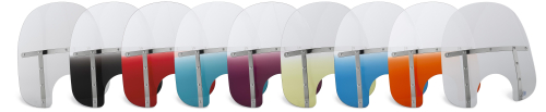 Memphis Shades - Memphis Shades Memphis Fats Windshield (11in. Cutout) - 15in. - Gradient Yellow - MEM6715