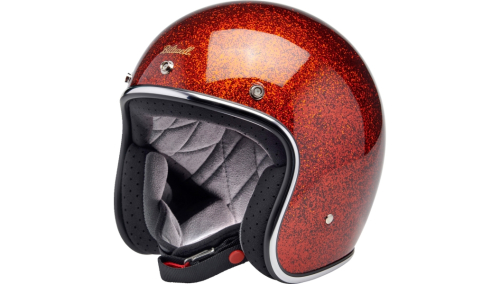Biltwell Inc. - Biltwell Inc. Bonanza Megaflake Helmet - 1001-457-201 - Root Beer - X-Small