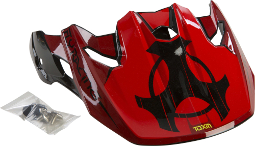 Fly Racing - Fly Racing Visor for Toxin Helmets - Original Red/Black - 73-88021