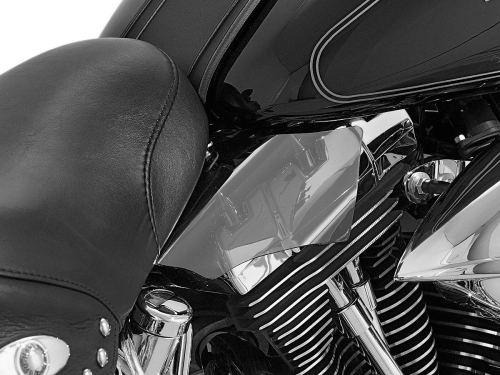 Kuryakyn - Kuryakyn AirMaster Saddle Shields - Reflective Smoke - 5788