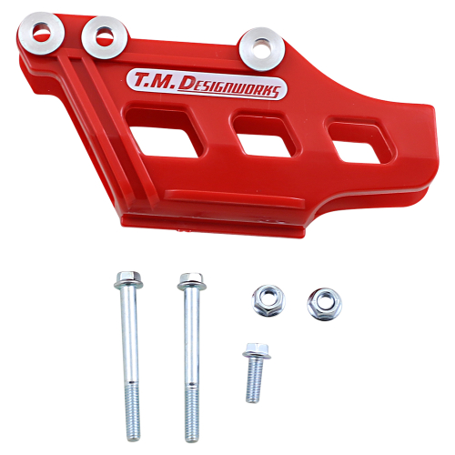 T.M. Designworks - T.M. Designworks Dirt Cross Polifibar Rear Chain Guide Shell - Red - RCG-SCR-RD