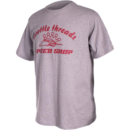 Throttle Threads - Throttle Threads Speed Shop T-Shirt - TT646T104HSLR - Gray - Large