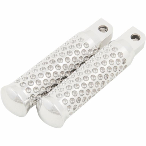 Kens Factory - Kens Factory Dimpled Male Mount Driver Footpegs - Polished - 5001