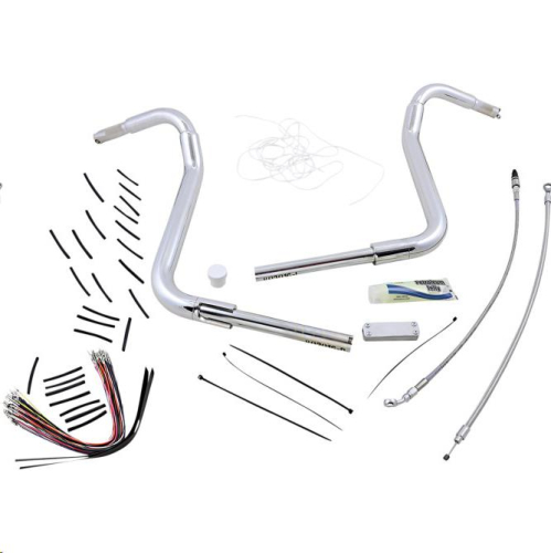 Fat Baggers, Inc. - Fat Baggers, Inc. 1-1/2in. EZ Install Pointed Top Handlebar Kit - Chrome - 809416