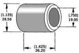 HardDrive - HardDrive 3/4in. Axle Spacers - 1.425in. W - Zinc - 339302