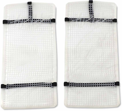 Moose Racing - Moose Racing Mud Radiator Cover - White - 1901-0789
