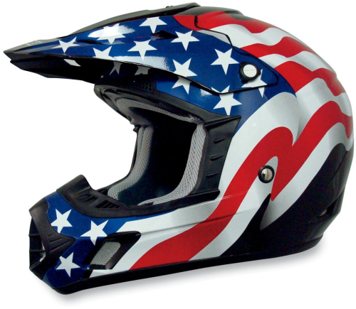 AFX - AFX FX-17 Freedom Helmet - 0110-2369 - Black Flag - Small