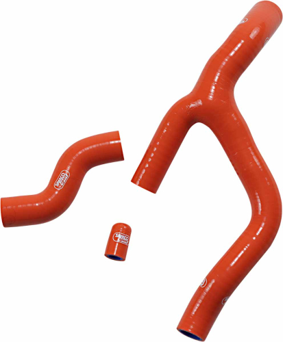 Moose Racing - Moose Racing Race Fit Radiator Hose Kit without Clamps - 3 - Orange - KTM-43-OR