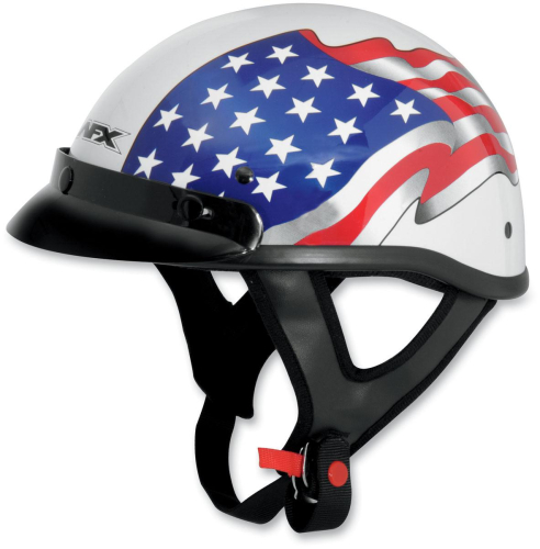 AFX - AFX FX-70 Beanie Flag Helmet - 0103-0830 - Freedom White - Small