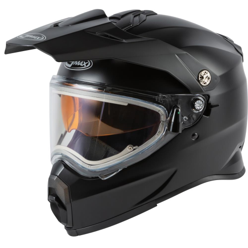 G-Max - G-Max AT-21S Solid Electric Shield Helmet - G4210073 - Matte Black - X-Small