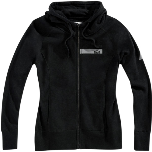 100% - 100% Journey Womens Zip Hoody - 29003-001-12 - Black - Large
