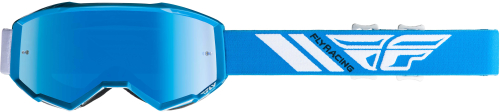 Fly Racing - Fly Racing Zone Youth Goggles - 37-5165 - Blue / Sky Blue Mirror/Smoke Lens - OSFM