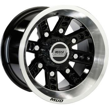 Moose Utility - Moose Utility Type 427X Rear Wheel - 12x8 - 4+4 Offset - 4/110 - Black - 427M128110GBML4