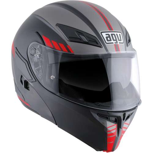 AGV - AGV Numo Graphics Helmet - 101152H000314 - Black/Red - Large